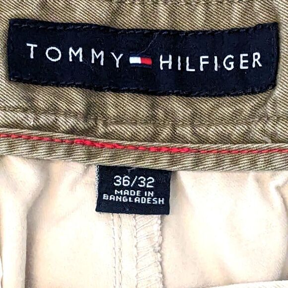 Tommy Hilfiger 100% Cotton Khaki Pants Straight Leg Size 36x32 - Picture 8 of 10